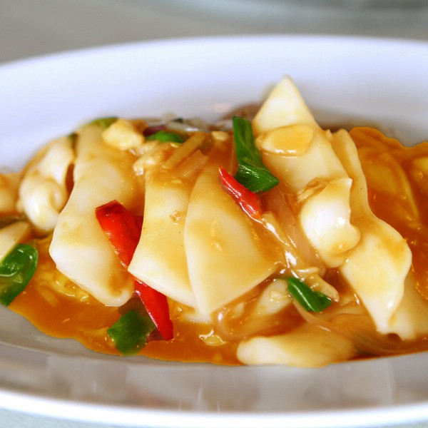 ปลาหมึกผัดไข่เค็ม